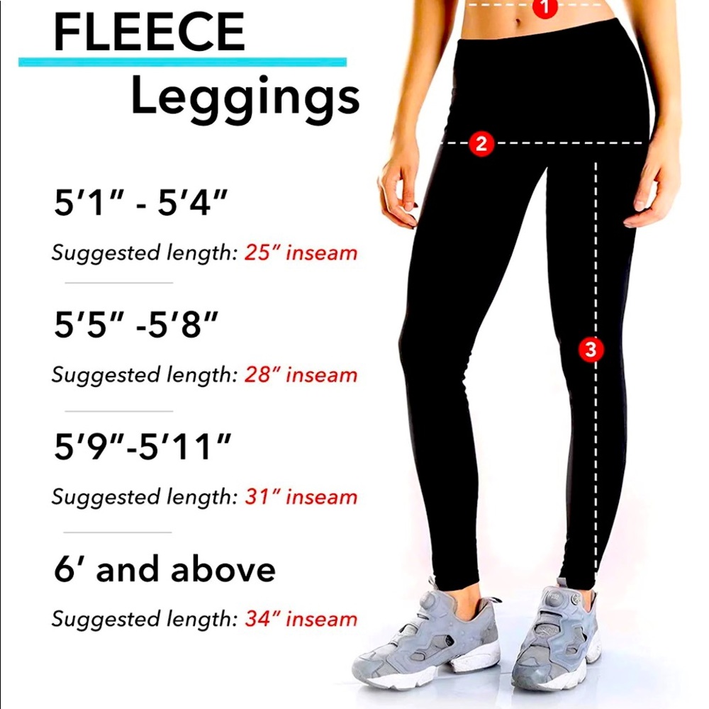 Yogipace Women's Water Resistant Thermal Fleece Lined Leggings Side Pockets